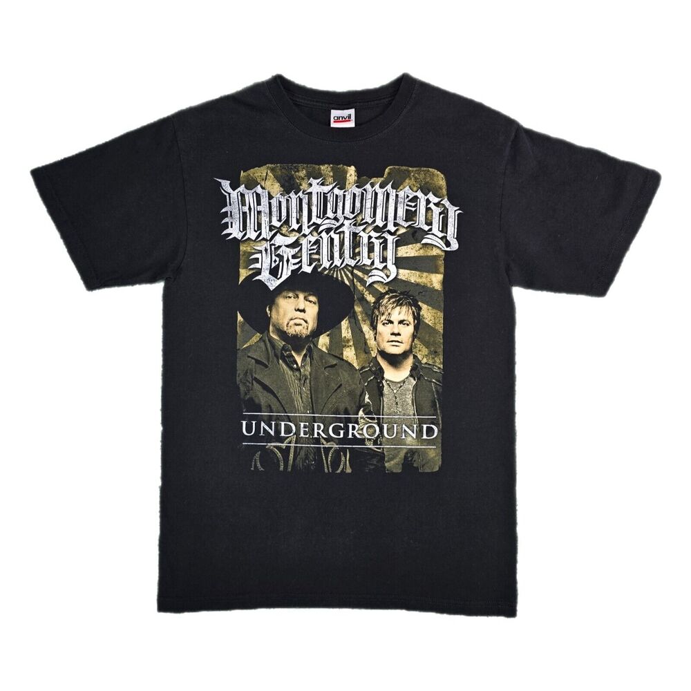 Montgomery‎ Gentry Underground Black Band Tee Shirt Size Medium Kentucky Country